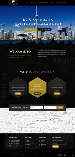 Web Design by pb for K2 & Associates Investment Management Inc.  | Design: #21454275