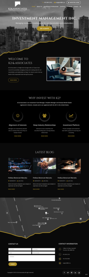 Web Design by pb for K2 & Associates Investment Management Inc.  | Design: #21454277