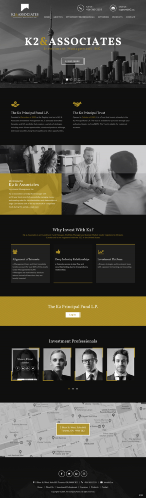 Web Design by pb for K2 & Associates Investment Management Inc.  | Design: #21454278