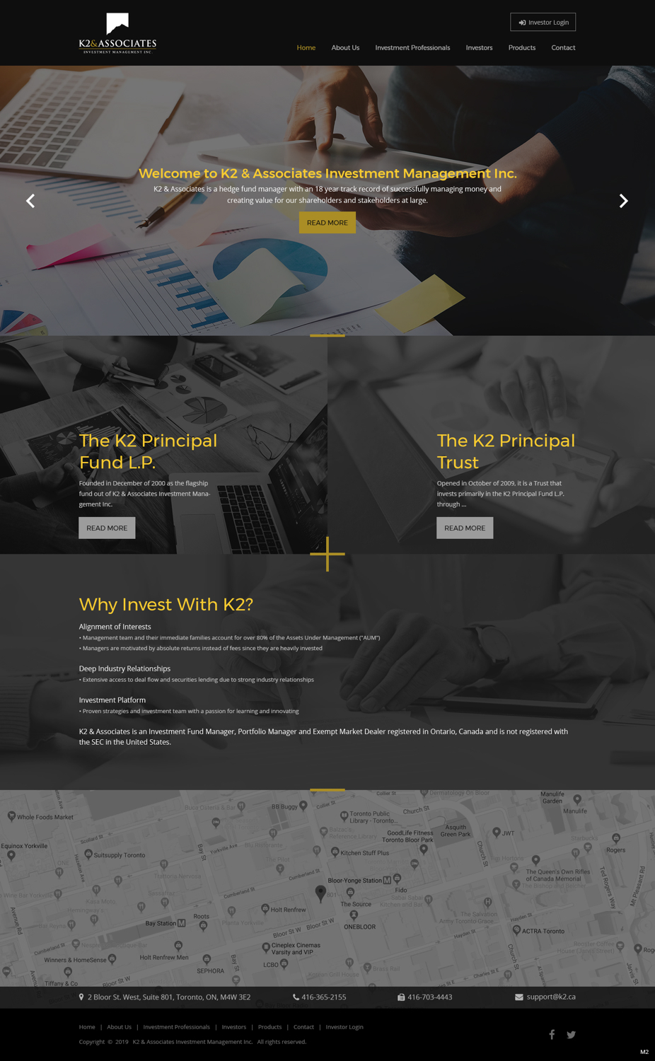 Web Design by pb for K2 & Associates Investment Management Inc.  | Design #21454279