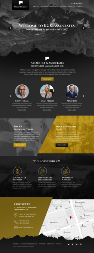 Web Design by pb for K2 & Associates Investment Management Inc.  | Design: #21454282
