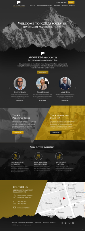 Web Design by pb for K2 & Associates Investment Management Inc.  | Design: #21472705
