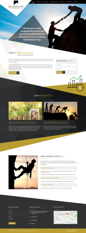 Web Design by Infinitive Technology for K2 & Associates Investment Management Inc.  | Design: #21457298