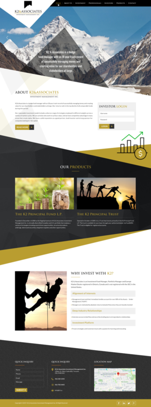 Web Design by Infinitive Technology for K2 & Associates Investment Management Inc.  | Design: #21457299