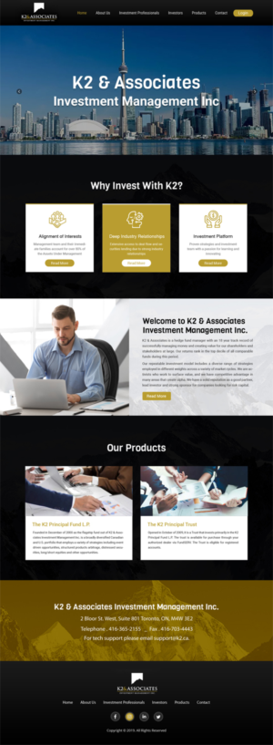 Web Design by Dp.designs for K2 & Associates Investment Management Inc.  | Design: #21458462