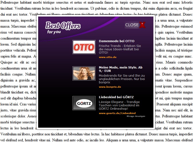 Diseño De Banner Publicitario por MNM para Mirago Limited | Diseño #713535