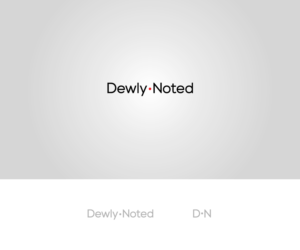 Dewly Noted (could also be DewlyNoted without a space) | Logo Design by aglaronde23