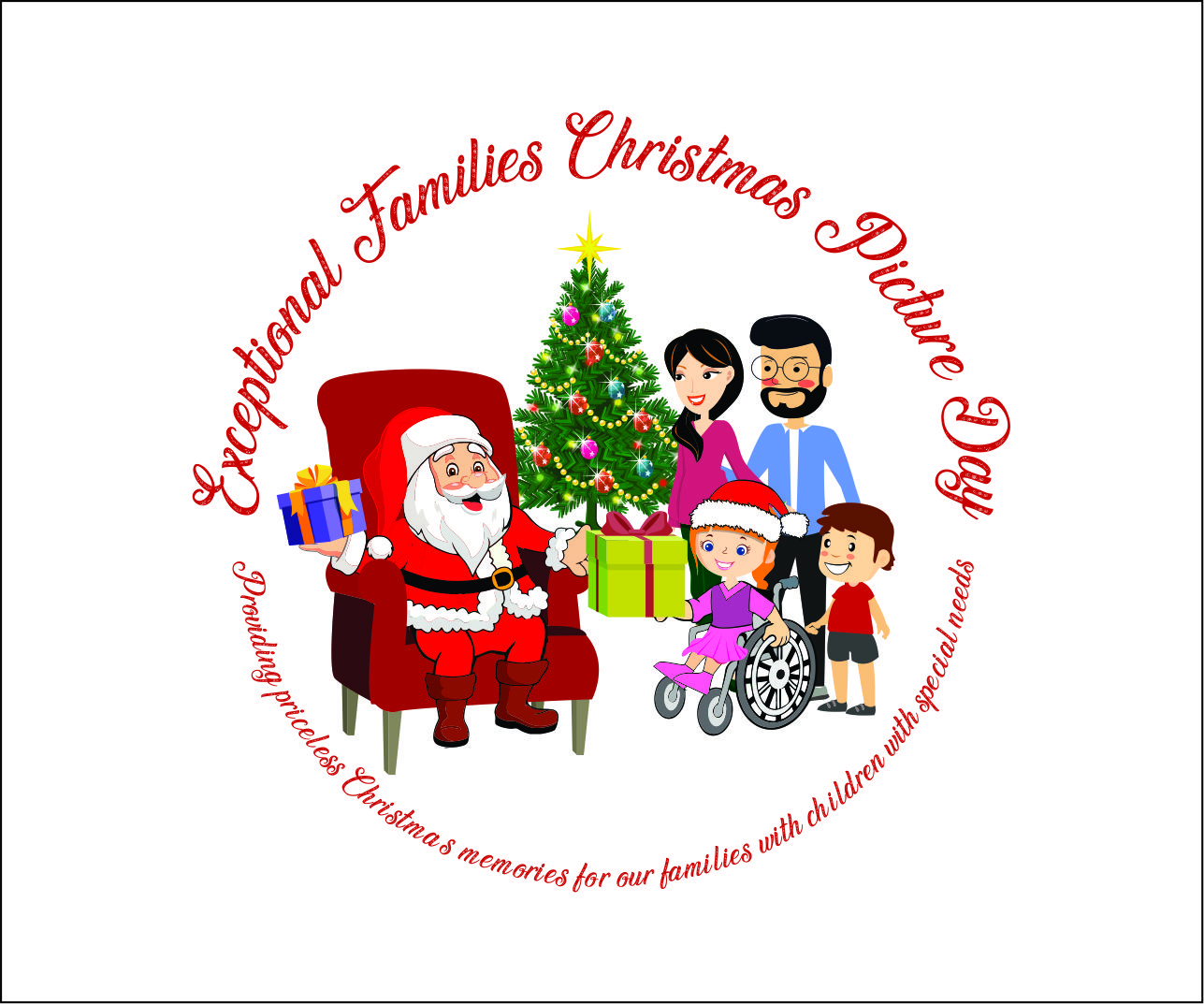 Logo Design by Mihaela for Exceptional Families Christmas Picture Day | Design #21449747