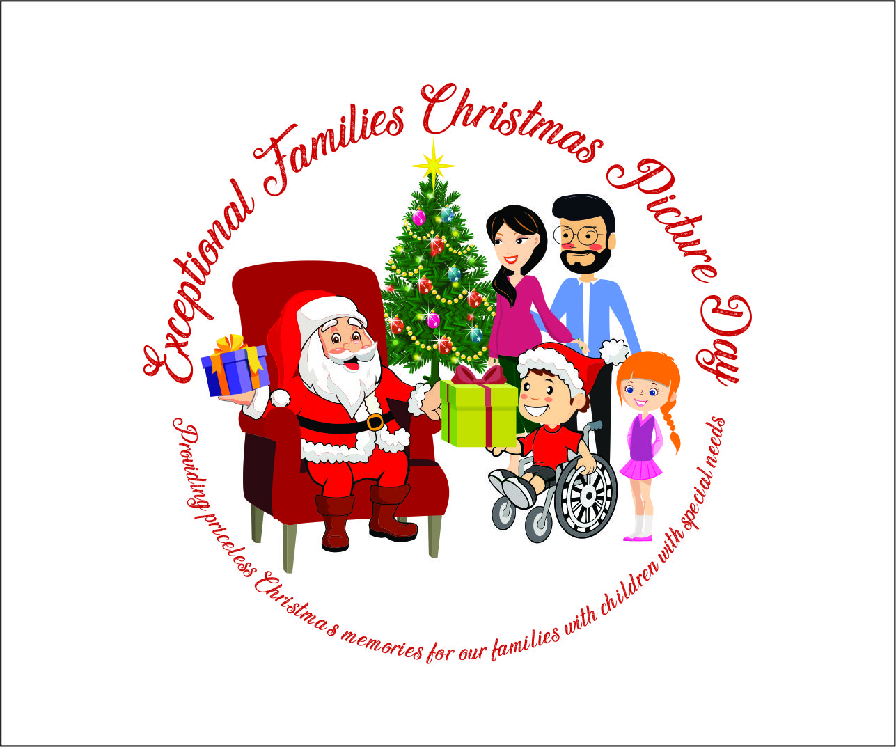 Logo Design by Mihaela for Exceptional Families Christmas Picture Day | Design #21449813