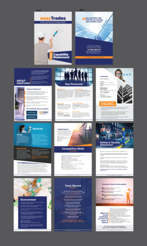 Easy Trades Capability Statement 2019  | Diseño de Brochure por Benson M.