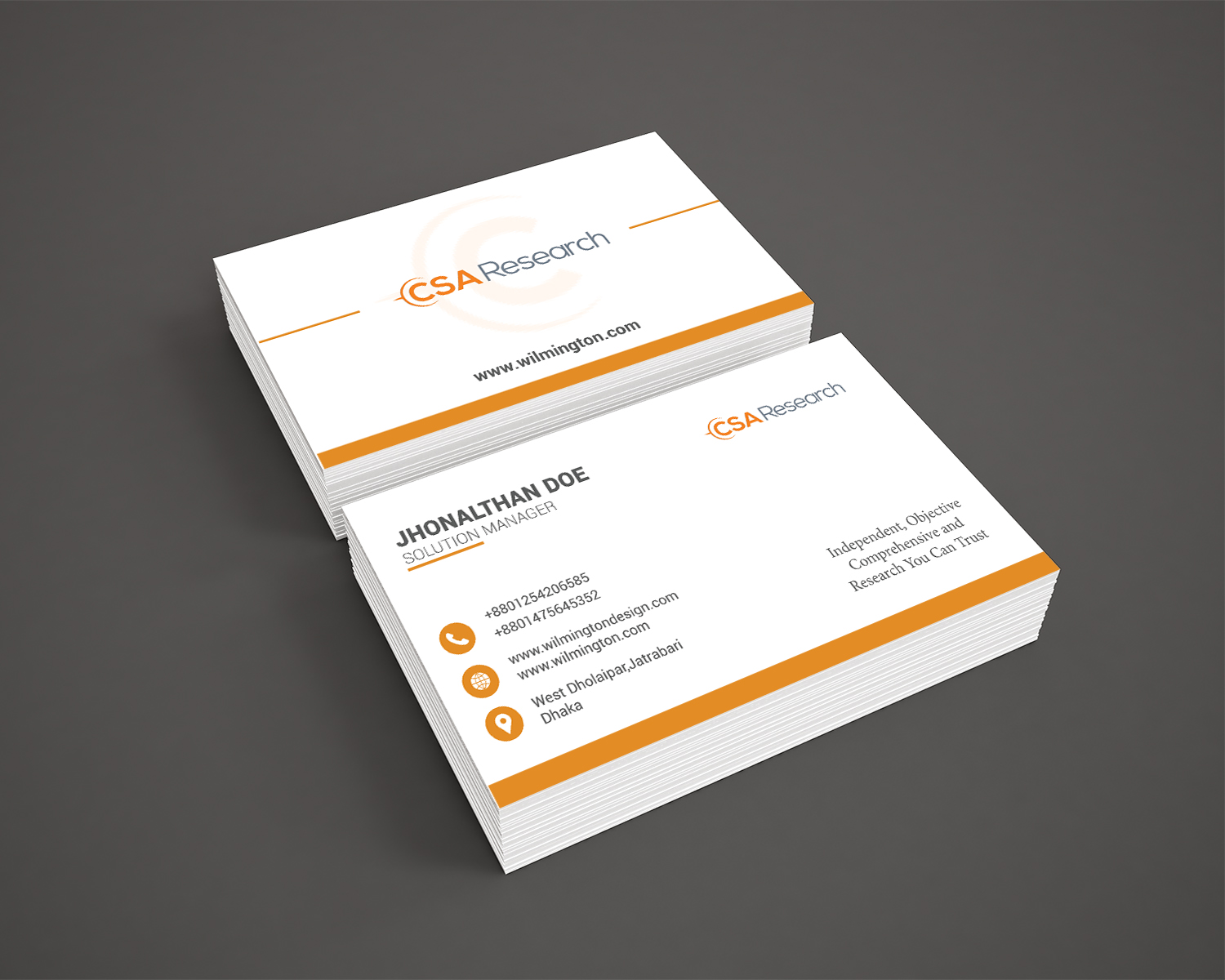 Business Card Design by sabbirhossain230 for this project | Design #21434757