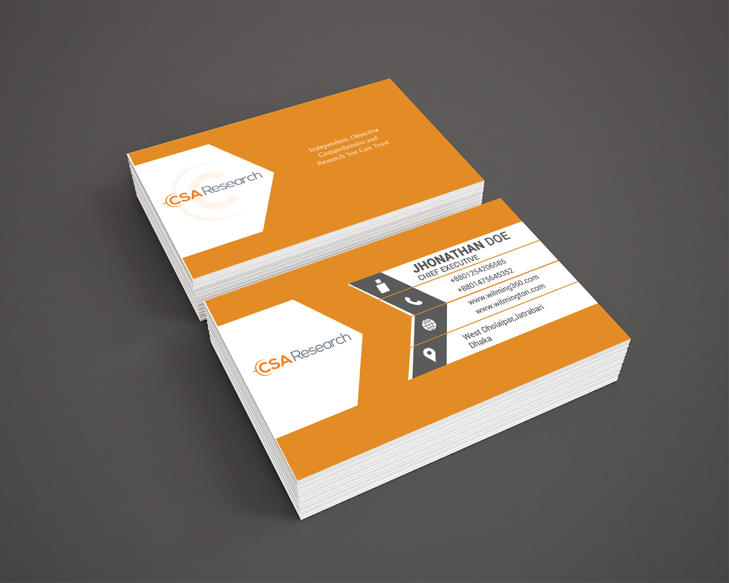 Business Card Design by sabbirhossain230 for this project | Design #21434763