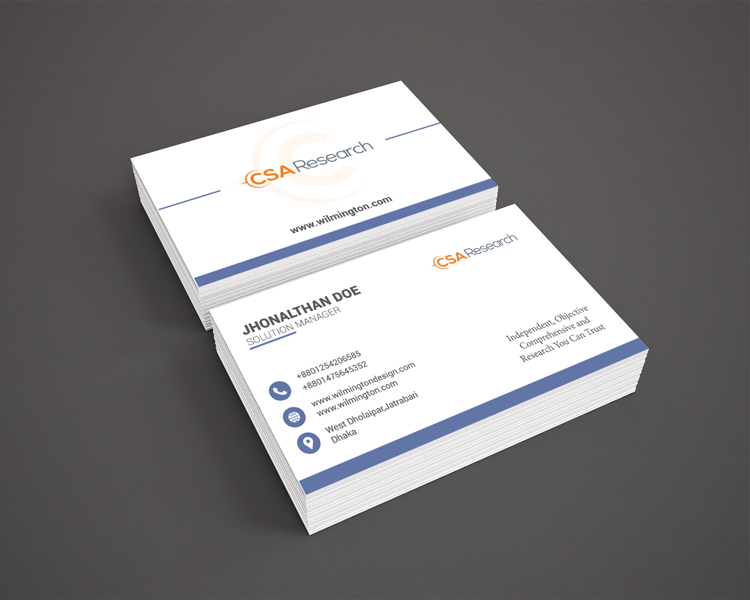 Business Card Design by sabbirhossain230 for this project | Design #21434764