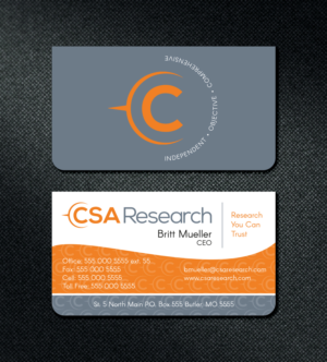 Market Research firm needs updated business cards with new logo | Business Card Design by Al Pech