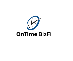 The full logo can say OnTime BizFi underneath. | Logo Design by renderman