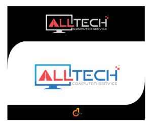 Logo Design by C1 Media for All Tech Computer Service  | Design #21428932