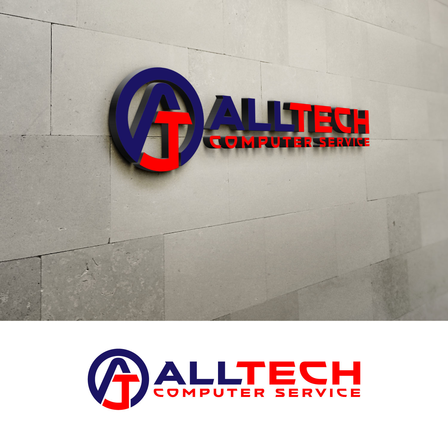 Logo-Design von CreativeSrabon für All Tech Computer Service  | Design #21430638