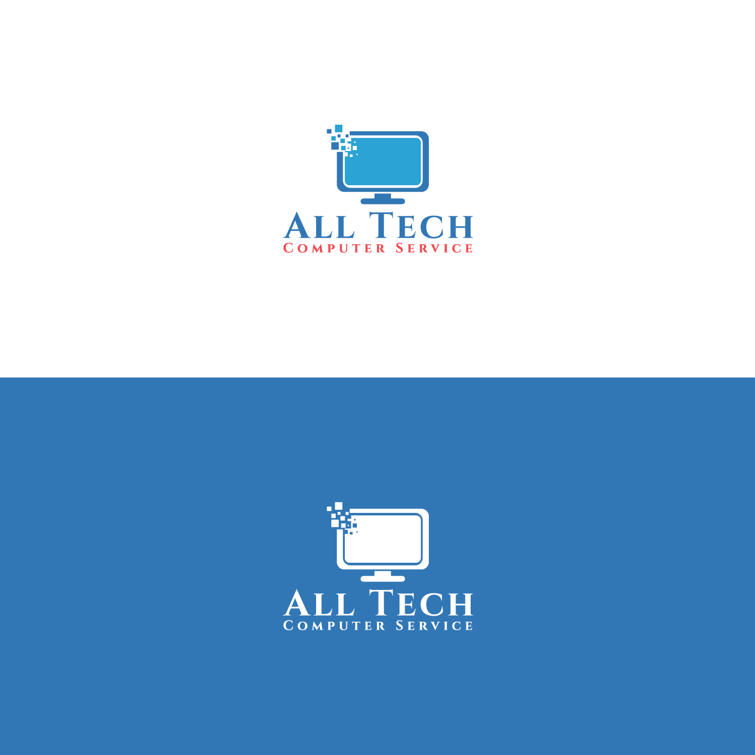 Logo Design by D Patel Graphic for All Tech Computer Service  | Design #21429512