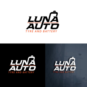 luna auto    slogan : tyre and battery  | Logo Design by FourtuneDesign