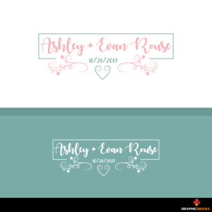 Ashley + Evan Rouse,  10/26/2019, #itsaRousetrap, Asheville, NC | Design de Logo par Graphic Bricks