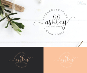 Ashley + Evan Rouse,  10/26/2019, #itsaRousetrap, Asheville, NC | Logo Design by Dot Design 3