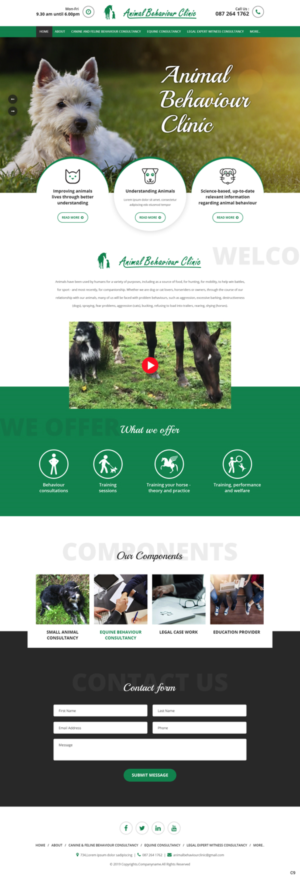 Diseño Web por pb para Animal Behaviour Clinic | Diseño: #21461410