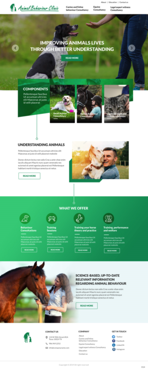 Diseño Web por pb para Animal Behaviour Clinic | Diseño: #21461420