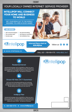 Intellipop Internet Services EDDM - New Service | Flyer Design by TSU Creations