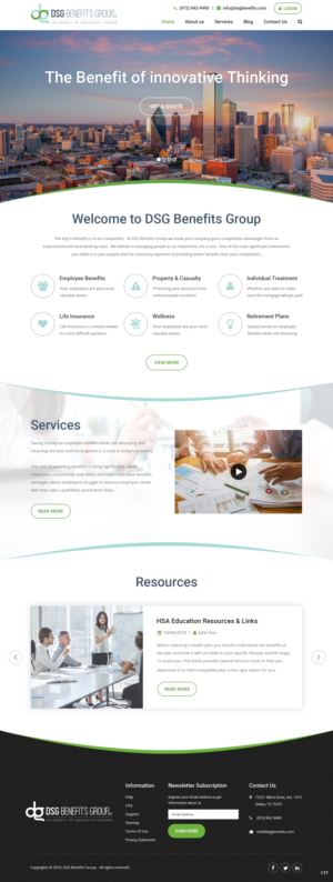 Web Design by pb for DSG Benefits Group LLC | Design: #22025332