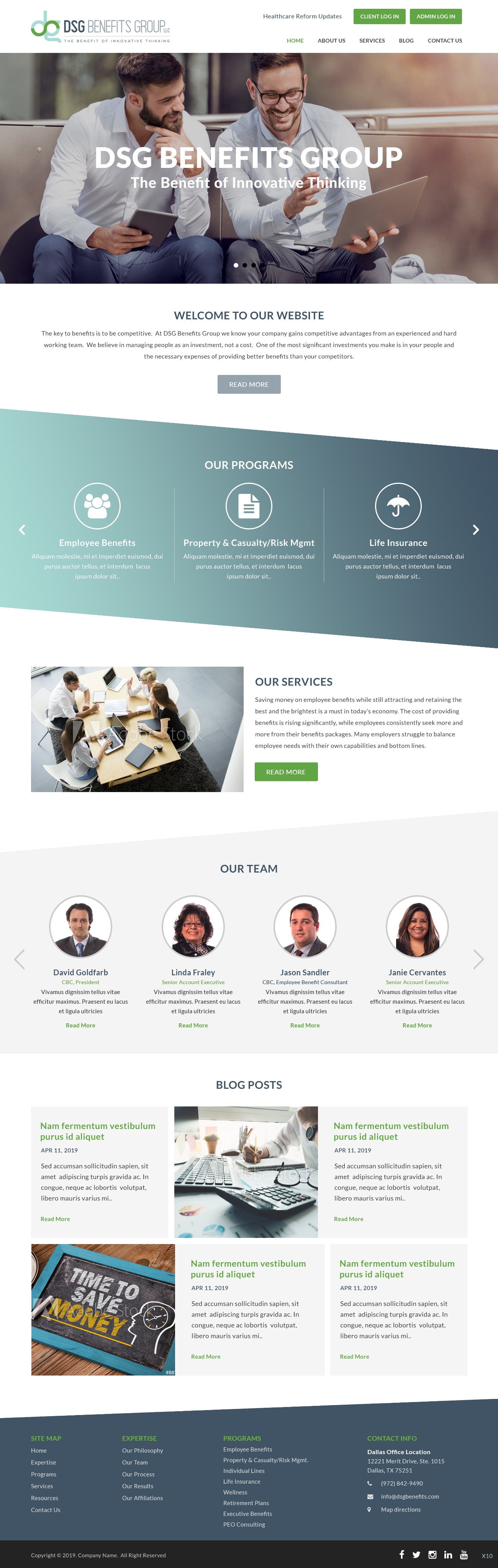 Web Design par pb pour DSG Benefits Group LLC | Design #22025335