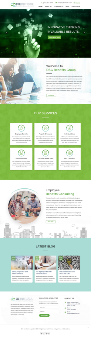 Web Design by pb for DSG Benefits Group LLC | Design: #22025336
