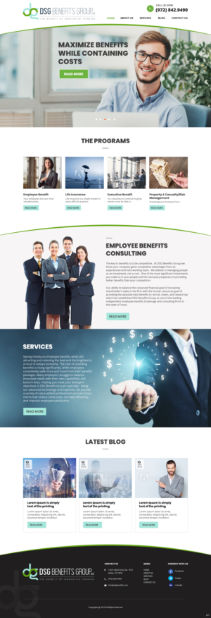 Web Design by pb for DSG Benefits Group LLC | Design: #22025338