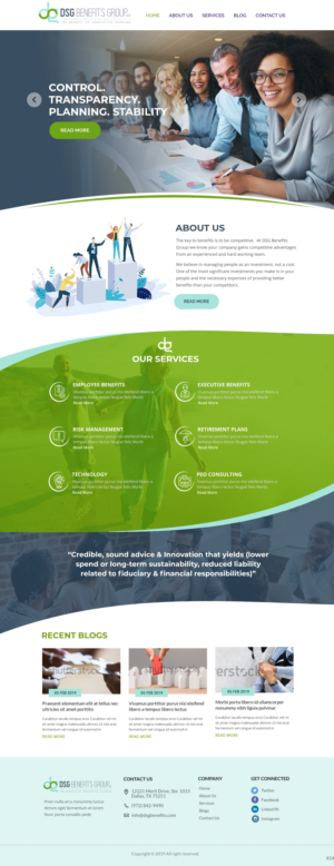 Web Design by pb for DSG Benefits Group LLC | Design: #22025339