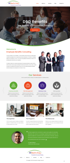 Web Design by pb for DSG Benefits Group LLC | Design: #21461381