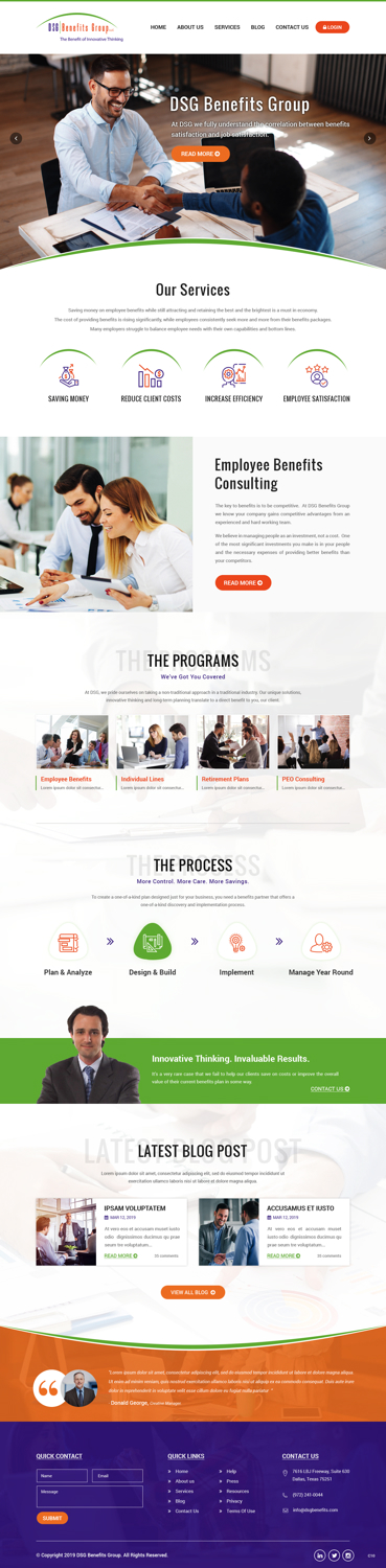 Web-Design von pb für DSG Benefits Group LLC | Design #21461382
