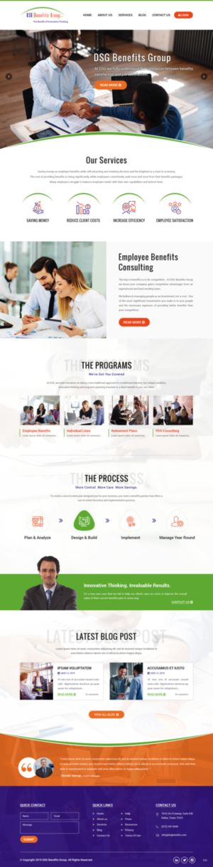 Web Design by pb for DSG Benefits Group LLC | Design: #21461382