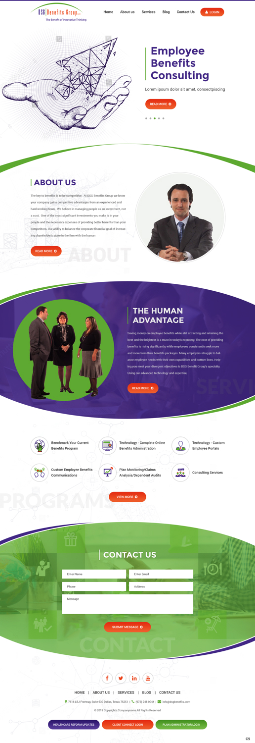 Web-Design von pb für DSG Benefits Group LLC | Design #21461383