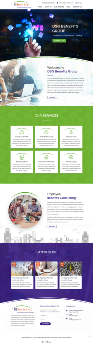 Web Design by pb for DSG Benefits Group LLC | Design: #21461384