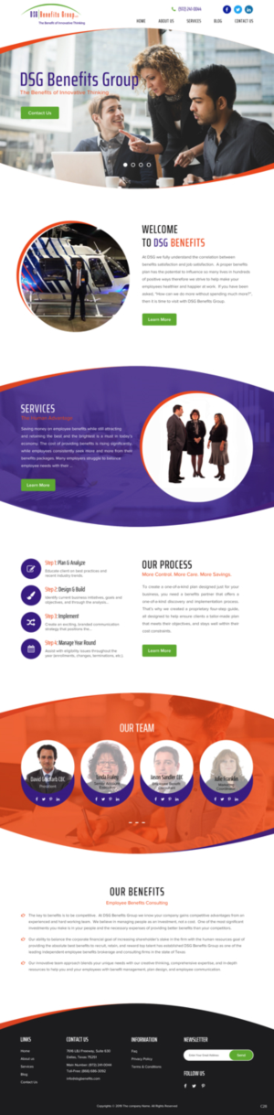 Web Design by pb for DSG Benefits Group LLC | Design: #21461386