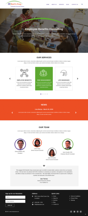 Web Design by pb for DSG Benefits Group LLC | Design: #21461390