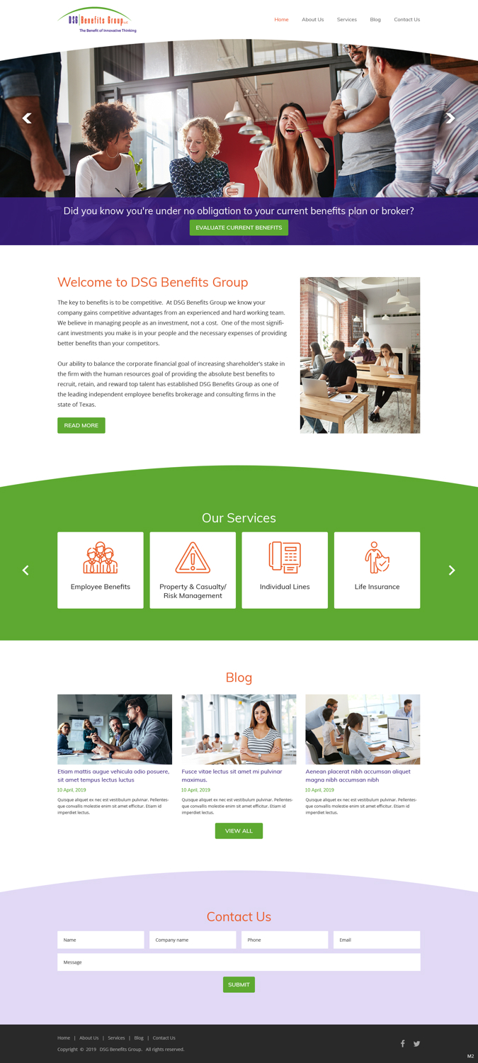 Web-Design von pb für DSG Benefits Group LLC | Design #21461391