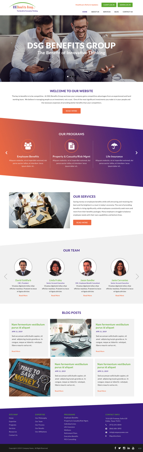 Web-Design von pb für DSG Benefits Group LLC | Design #21461392