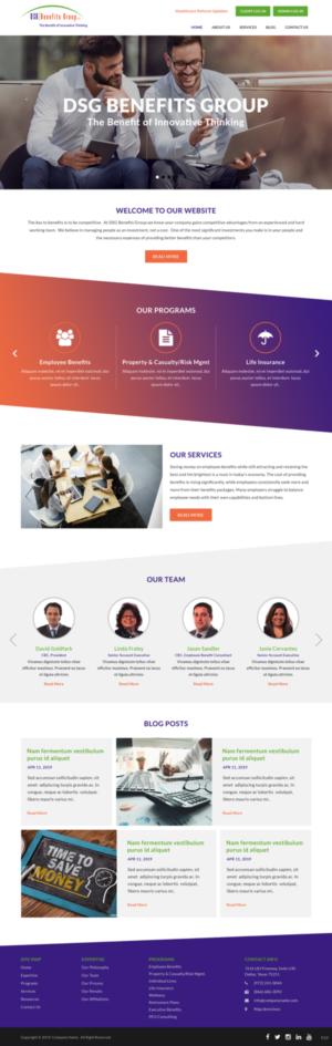 Web Design by pb for DSG Benefits Group LLC | Design: #21461392