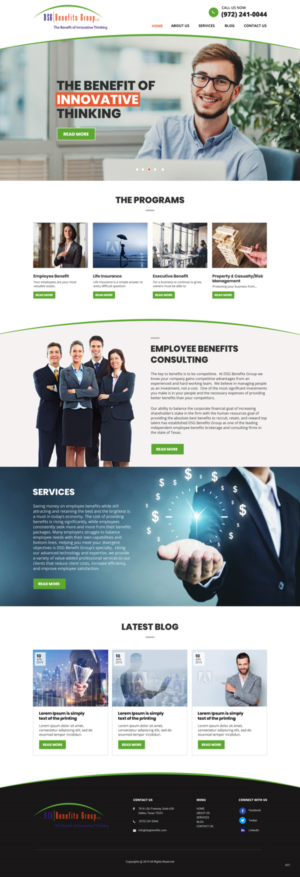 Web Design by pb for DSG Benefits Group LLC | Design: #21461393