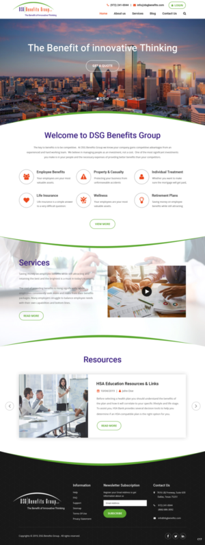 Web Design by pb for DSG Benefits Group LLC | Design: #21461397