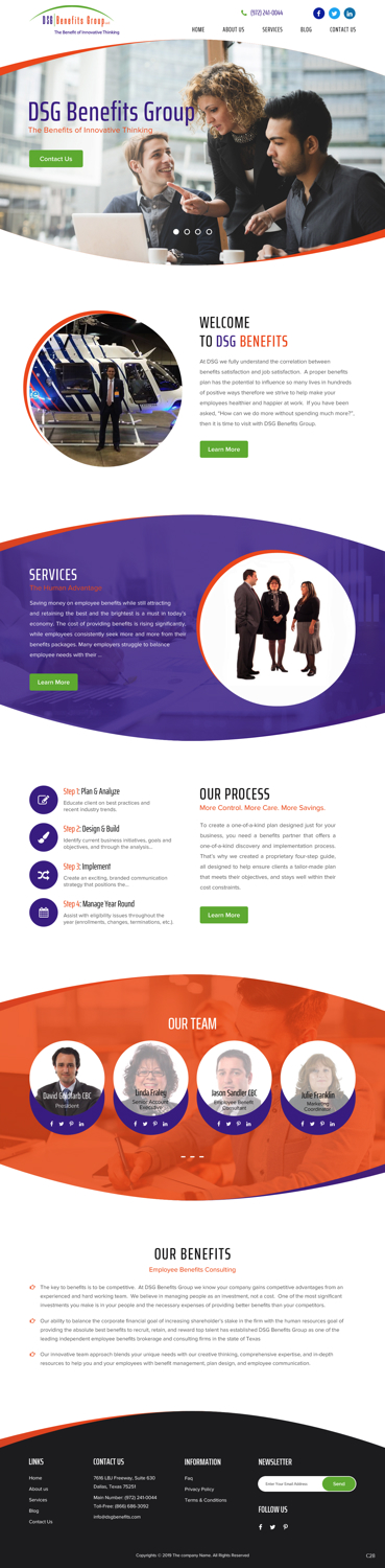 Web Design by pb for DSG Benefits Group LLC | Design #21461399