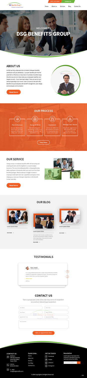 Web Design by pb for DSG Benefits Group LLC | Design #21461402