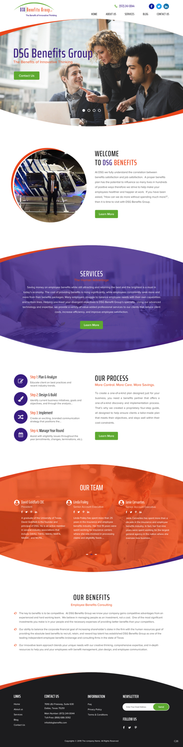 Web Design by pb for DSG Benefits Group LLC | Design #21485704