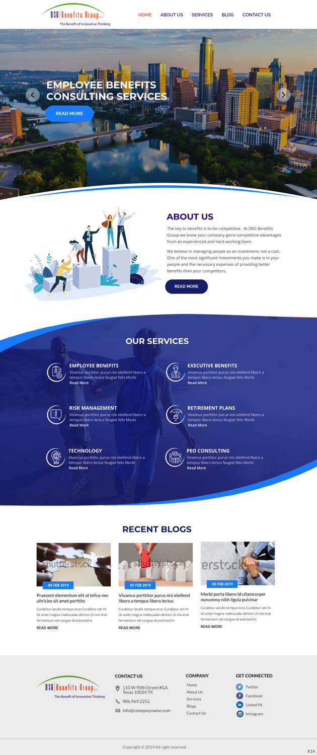 Web-Design von pb für DSG Benefits Group LLC | Design #21485706