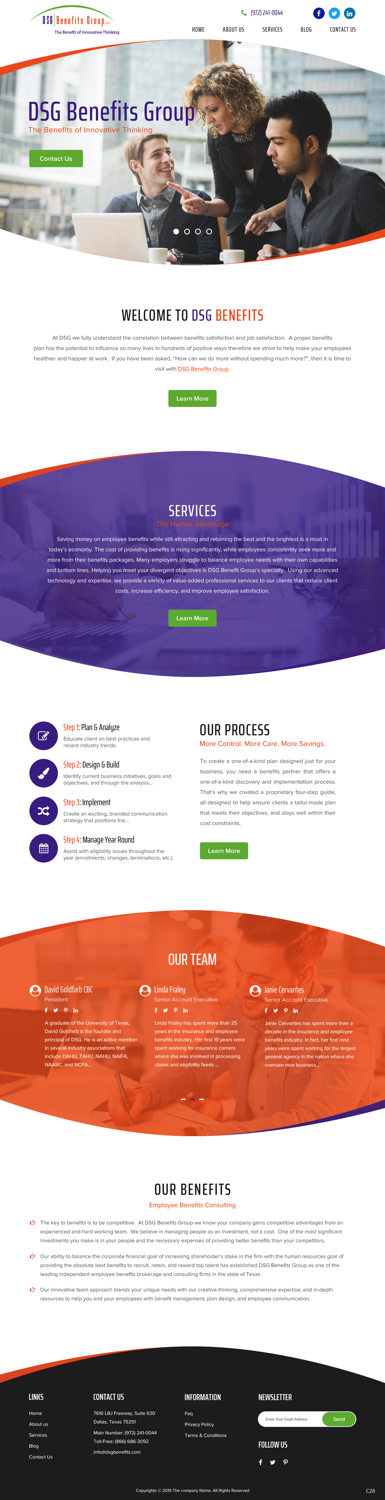 Web Design by pb for DSG Benefits Group LLC | Design #21497058